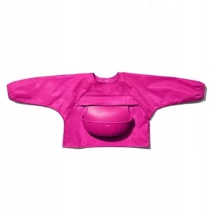 Oxo Tot Śliniak Z Rękawami I Kieszonką Pink 9-24M. - Śliniaki i fartuszki - miniaturka - grafika 1