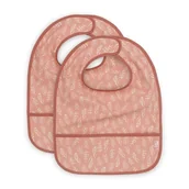 Śliniaki i fartuszki - Jollein - 2 śliniaczki wodoodporne MEADOW ROSEWOOD - miniaturka - grafika 1