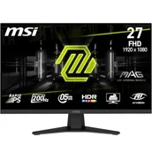 Akcesoria i części do ekspresów do kawy - MSI MAG 274F Gaming Display 27'' FHD - Szybki panel IPS 1920 x 1080, 200 Hz / 0,5 ms (GtG), HDR Ready, HDMI 2.0b, P 1.2a, konstrukcja bez obramowania, odchylana, czarny - miniaturka - grafika 1
