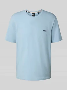 T-shirt o kroju regular fit z mieszanki bawełny i elastanu - Koszulki męskie - miniaturka - grafika 1