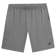 Spodenki damskie - 4F Męskie szorty FNK, Cold Light Grey Melange, M - miniaturka - grafika 1