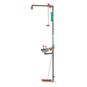 Sprzęt ratunkowy - Prysznic Bezpieczeństwa Z Systemem Odprowadzania Wody Wewnętrzny Stal Nierdzewna - miniaturka - grafika 1