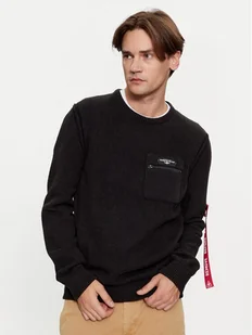 Aeronautica Militare Sweter 232MA1460L518 Czarny Regular Fit - Swetry męskie - miniaturka - grafika 1