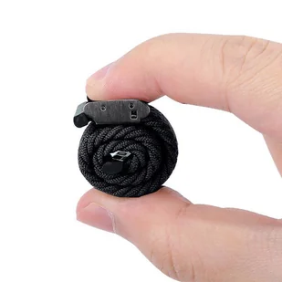 Crong Wave Band – Pleciony pasek do Apple Watch 42/44/45 mm (grafitowy) - Akcesoria do smartwatchy - miniaturka - grafika 4