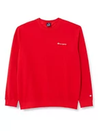 Bluzy męskie - Champion Męska bluza z kapturem American Classics Small Script Logo, Lava czerwony, M - miniaturka - grafika 1