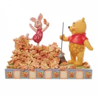 Figurki dla dzieci - Enesco Jim Shore Disney Traditions Figurka Puchatka I Prosiaczka Jesień 6008990 5,43 Cala Wys. X 3,54 Cala Szer. X 7,48 Cala Pomarańczowa - miniaturka - grafika 1