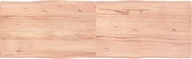 Pozostałe meble ogrodowe - vidaXL Blat stołu, jasny brąz, 160x50x4 cm, dąb z naturalną krawędzią - miniaturka - grafika 1