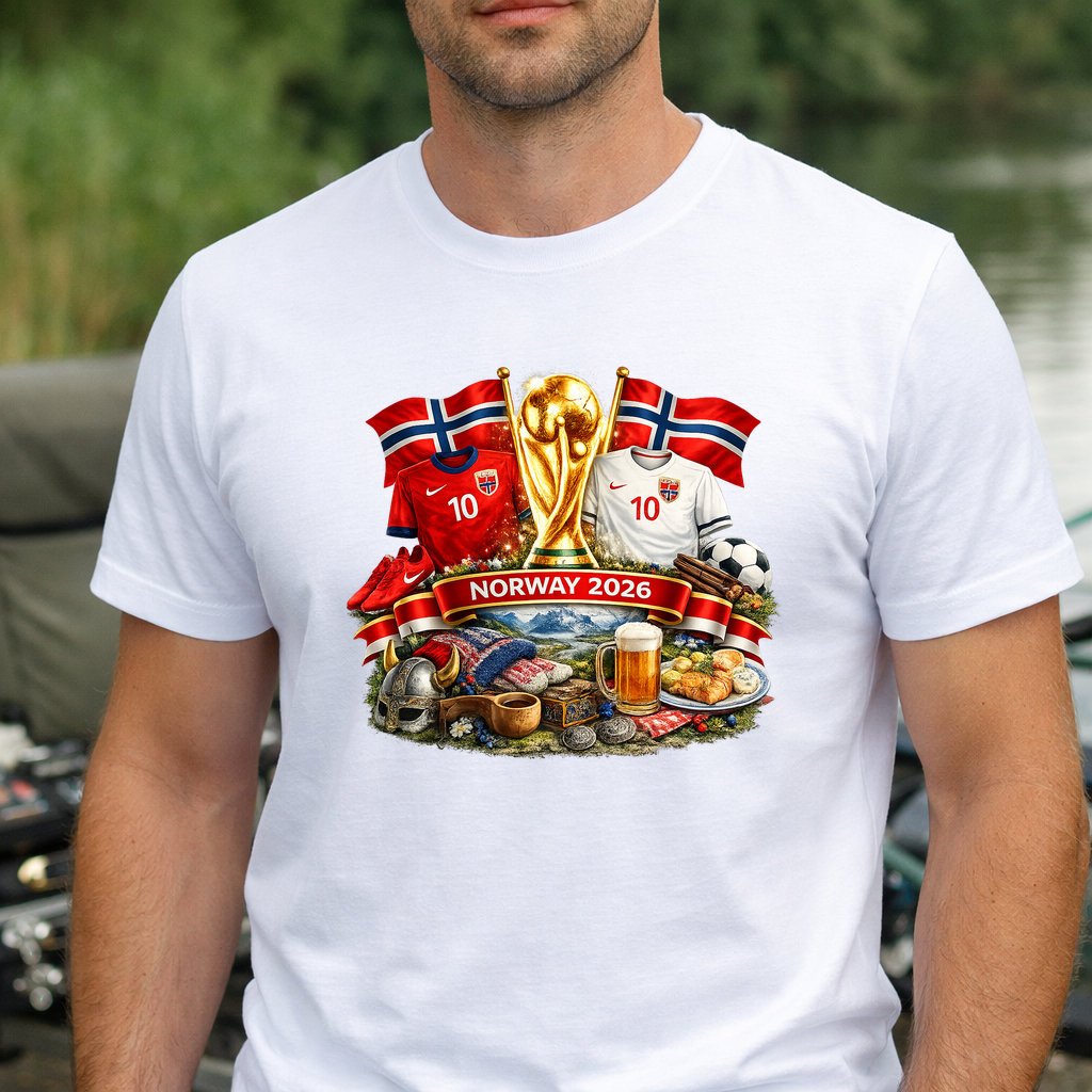 Koszulka WORLD CUP 2026 NORWEGIA kolor biały rozmiar M
