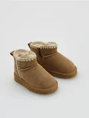 Buciki dla niemowląt - Reserved - Skórzane botki - brązowy - miniaturka - grafika 1