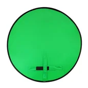 Latarki - 4smarts Płótno Green-Screen Chroma-Key mocowane na uchwycie fotela; średnica 110cm 460516 - miniaturka - grafika 1