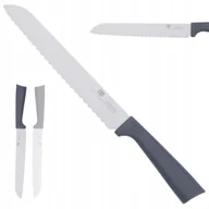 Noże kuchenne - Nóż Kuchenny 20 cm do Chleba Pieczywa z Ząbkami Szary Noz Karl Hausmann - miniaturka - grafika 1