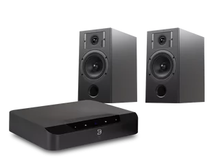 Bluesound POWERNODE EDGE (czarny) + Diva 3 (czarny) - Zestawy stereo - miniaturka - grafika 1