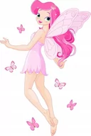 Naklejki na ścianę - Naklejka na ścianę dla dzieci Wróżka Zosia, 60x40 cm - miniaturka - grafika 1