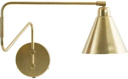 House Doctor - Game Lampa Ścienna 70cm Mosiądz/Biała House Doctor - Lampy ścienne - miniaturka - grafika 1