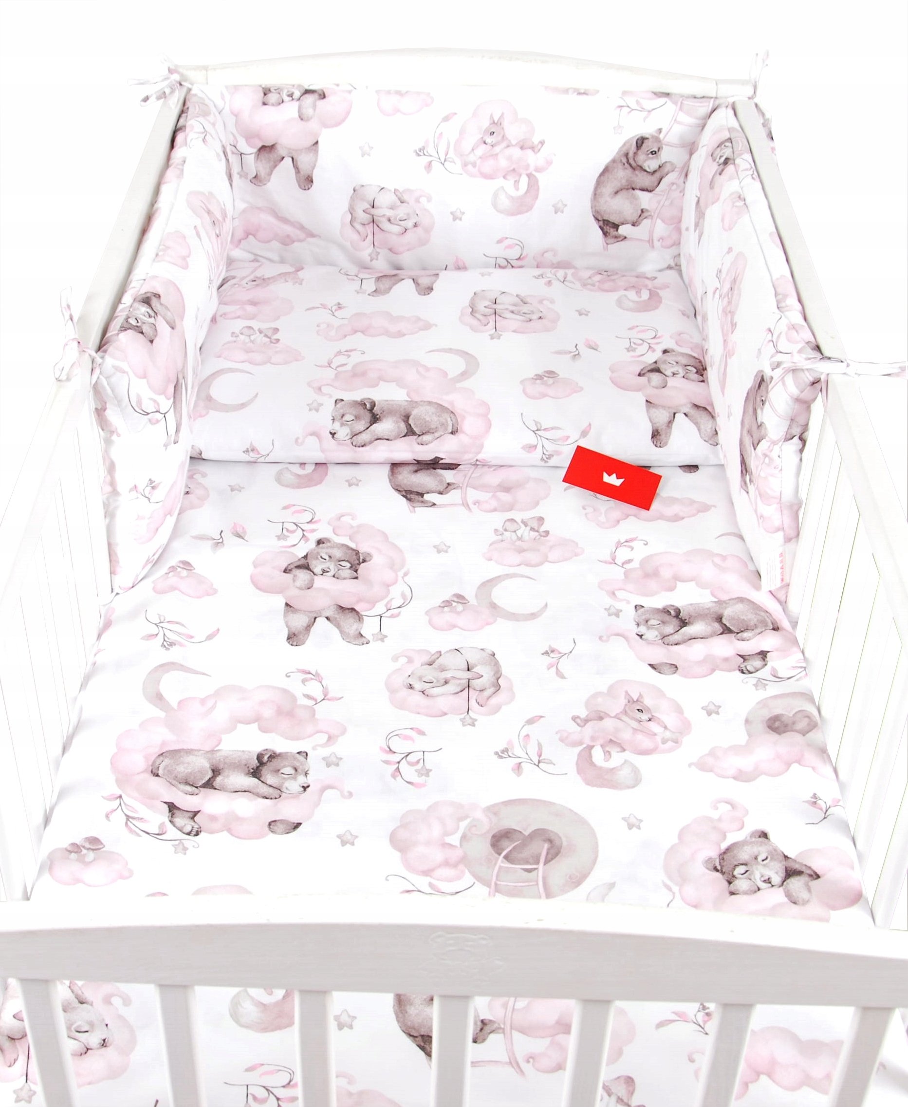 BabyLux Pościel Do Łóżeczka 120x60 Dziecięca Niemowlęca 120X90 cm 6EL N128