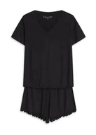 Piżamy damskie - Piżama damska Noves Henderson czarny M - miniaturka - grafika 1