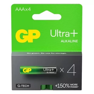 Baterie alkaliczne GP Ultra+ Alkaline 24AUP21-SB4 AAA 4 szt. - Baterie i akcesoria - miniaturka - grafika 1