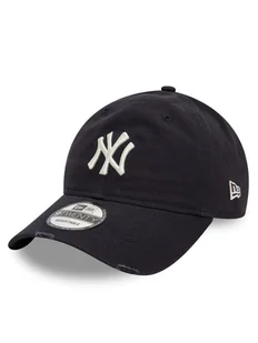 New Era Czapka z daszkiem Distressed 9Forty New York Yankees 60595226 Granatowy - Czapki męskie - miniaturka - grafika 1