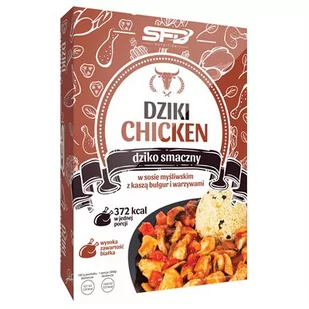 SFD, danie Dziki Chicken kurczak w sosie myśliwskim z kaszą bulgur i warzywami, 300 g - Szybkie dania obiadowe - miniaturka - grafika 1