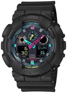 Zegarek Zegarek G-SHOCK GA-100MF-1AER G-SHOCK MULTI-FLUORESCENT ACCENTS - Zegarki męskie - miniaturka - grafika 1