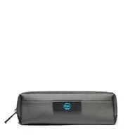 Plecaki - Piquadro P16 Kopertówka na kable ze skóry i tkaniny, Szary, Piquadro P16 Kopertówka na kable ze skóry i tkaniny - miniaturka - grafika 1