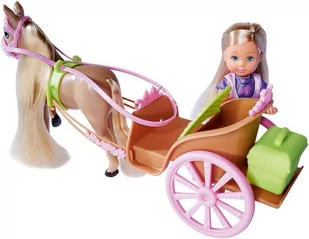 SIMBA Evi Love Lalka Evi w bryczce z koniem + akcesoria - Lalki dla dziewczynek - miniaturka - grafika 3
