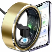 Smartringi - Smart ring inteligentry pierścionek tętno ciśnienie sen sport smartring - miniaturka - grafika 1