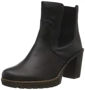 Rieker Damskie sztyblety Y2574, Czarny czarny czarny czarny 00, 42 EU - Botki damskie - miniaturka - grafika 1