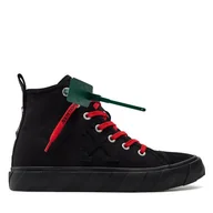 Trampki męskie - Trampki Off-White Mid Top Vulcanized Canvas IA119S22LEA0011010 Czarny - miniaturka - grafika 1