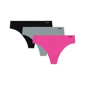 Majtki damskie - Damska bielizna treningowa (3-pack) Under Armour UA Pure Stretch NS Thong - multikolor - miniaturka - grafika 1