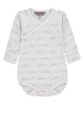 Body dla niemowląt - Body chłopięce z długim rękawem, białe, krokodyle, Kanz - miniaturka - grafika 1