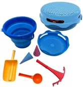 Zabawki do piasku - Travel Zestaw zabawek do piaskownicy 7szt CompacToys niebieski - miniaturka - grafika 1