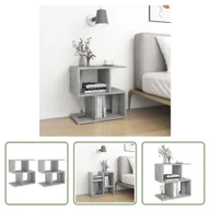 Szafki nocne - The Living Store Szafki nocne 2 szt. Beton szary 50x30x51,5 cm Materiał drewnopochodny - miniaturka - grafika 1