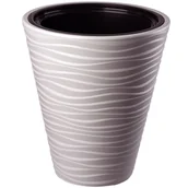 Donice - Doniczka okrągła Temara 40 cm szaro-beżowa - miniaturka - grafika 1