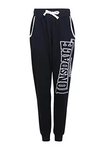 Lonsdale Męskie spodnie do biegania, wąski krój Marldon, czarny, 4XL - Spodenki męskie - miniaturka - grafika 1