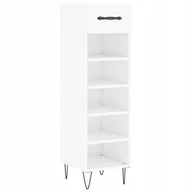 Szafki na buty - Szafka na buty, wysoki połysk, biała, 30x35x105 cm - miniaturka - grafika 1