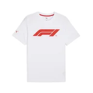 Koszulki sportowe męskie - Męska koszulka F1® Essentials z logo PUMA White - miniaturka - grafika 1