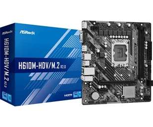 Płyta główna Asrock H610M-HDV/M.2 R2.0 Intel H610 LGA 1700 micro ATX 90-MXBJH0-A0UAYZ - Płyty główne - miniaturka - grafika 1