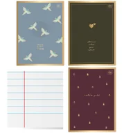 Zeszyty szkolne - 3X ZESZYT A4, 60 KARTEK, LINIA Z MARGINESEM, INTERDRUK, METALIZOWANY SATIN GOLD - miniaturka - grafika 1