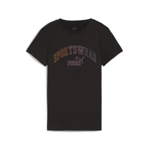 Damska koszulka ESS+ LOGO LAB PUMA Black - Koszulki sportowe damskie - miniaturka - grafika 1