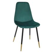 Krzesła - Krzesło Tyka Velvet zielone 166773C - miniaturka - grafika 1