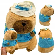 Maskotki i pluszaki - Maskotka Pluszak Kapibara Plażowicz Koszula Kapelusz Przytulanka 30cm - miniaturka - grafika 1