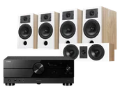 Kino domowe - Yamaha RX-A2A (czarny) + Diva 3 + 3 + 7 (dąb) - miniaturka - grafika 1