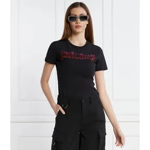 Just Cavalli T-shirt Regular Fit - Koszulki i topy damskie - miniaturka - grafika 1
