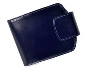 Portfele - stefania 012 skórzany portfel damski granatowy 012D - miniaturka - grafika 1