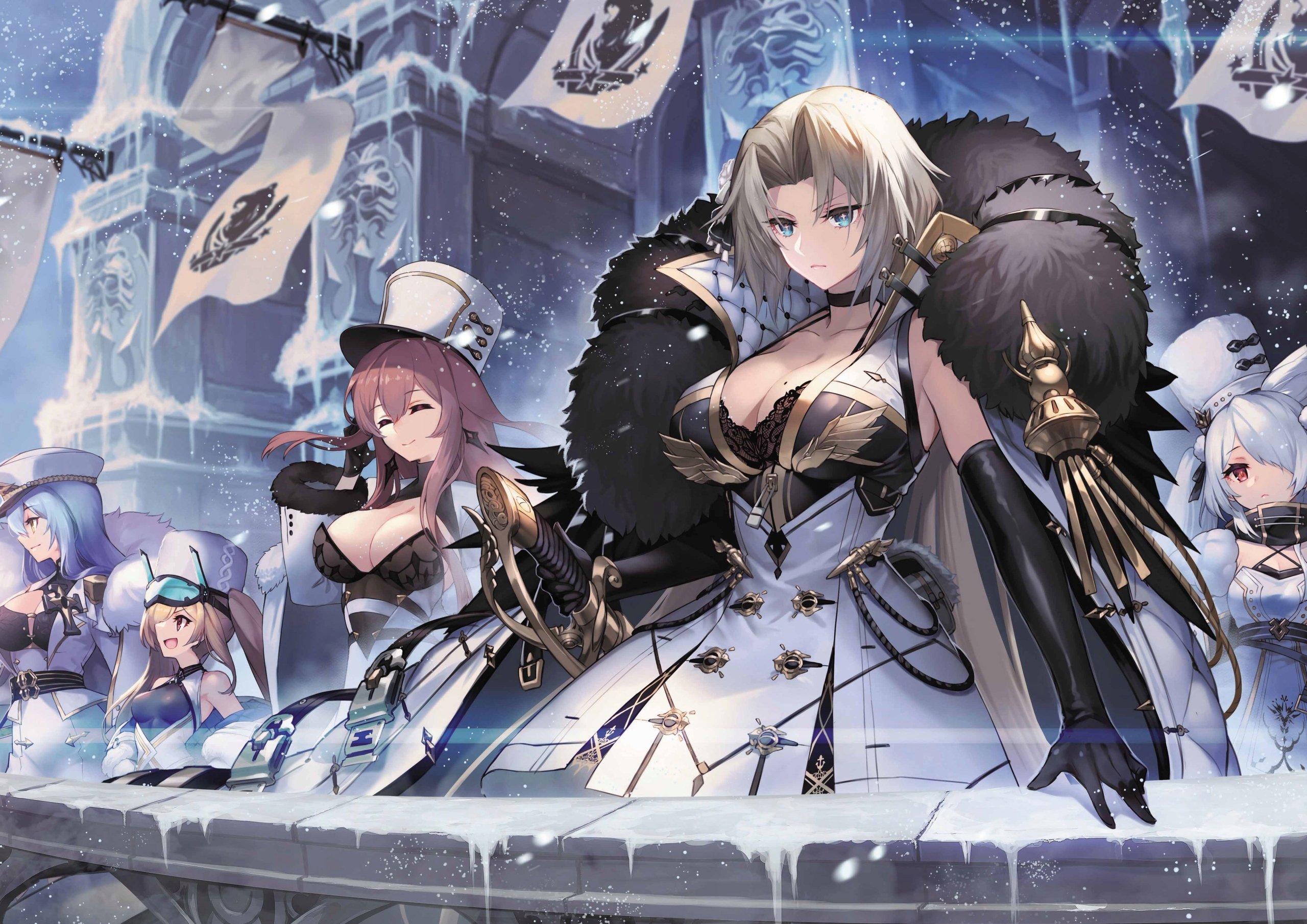 Plakat A1 anime gra Azur Lane