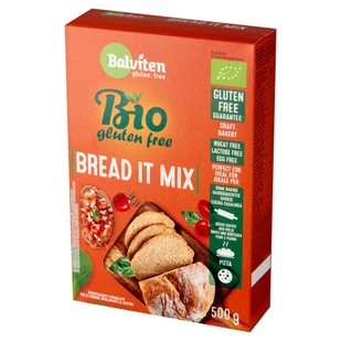 Balviten (chleby, mieszanki do wypieku) MIESZANKA DO WYPIEKU CHLEBA BEZGLUTENOWA BIO 500 g - PB-BA-552598 - Chleb - miniaturka - grafika 1