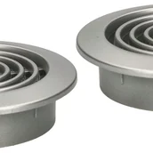 Kratki wentylacyjne - Kratka osłona wentylacyjna okrągła mini fi 45 mm 2 szt. - Kolor satyna srebrna - KOTARBAU - miniaturka - grafika 1