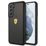 Etui i futerały do telefonów - Ferrari FEHCS22MFCAK S22+ S906 czarny/black hardcase On Track Real Carbon FER000517-0 - miniaturka - grafika 1