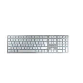 Klawiatury - CHERRY KW 9100 SLIM FOR MAC klawiatura USB + Bluetooth QWERTY Skandynawia Srebrny JK-9110PN-1 - miniaturka - grafika 1